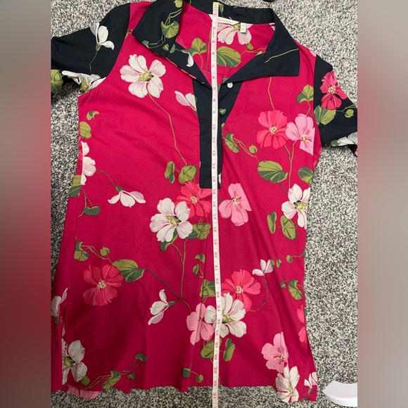 Soft Surroundings New Japanese Floral Tunic SMALL Boho Lagenlook Costal - Picture 7 of 7